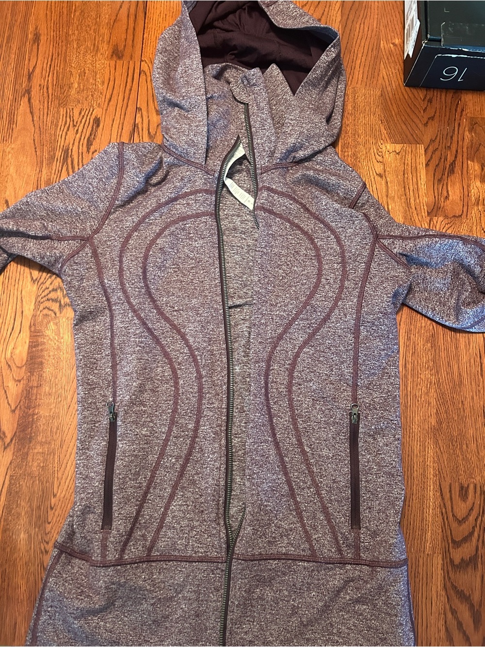 lululemon athletica Heathered Plum Full-Zip Hooded Utility Jacket